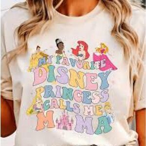 Disney Princess Pastel Mom Graphic Tee - XXL